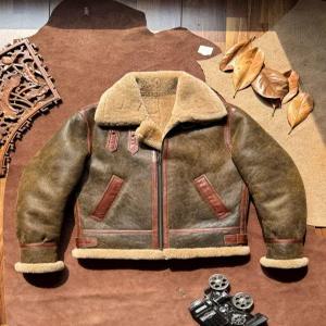 호주 메리노 양가죽 자켓 에비에이터