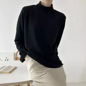 [하프클럽/]빅사이즈 601 반넥루즈심플폴라티 DWX7237