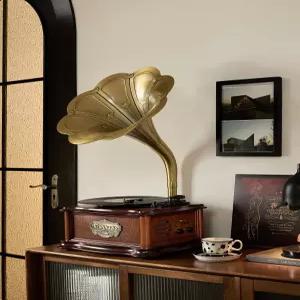 측음기 블루투스 턴테이블 엔틱 레코드 오디오 클래식