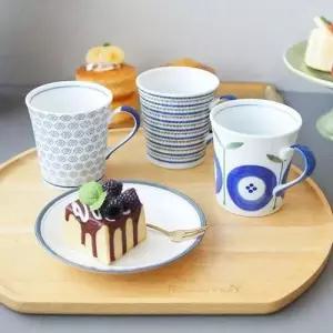 유니크패턴 도자기 머그컵 홈인테리어 커피컵 5개세트 WFHCHLH