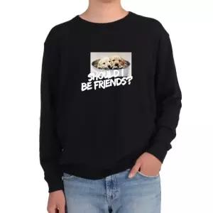 기모맨투맨 강아지 친구 드럼통 puppy그림 다양한색상 전사이즈 (WFKIWWE)