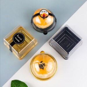 두바이쫀득쿠키 사각 원형 모찌떡 두바이 투명 화과자 덮개 선물 모찌케이스 두쫀쿠 찹쌀떡