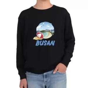 기모맨투맨 부산여행 비치 파라솔 해변그림 다양한색상 전사이즈 (WFKIX75)