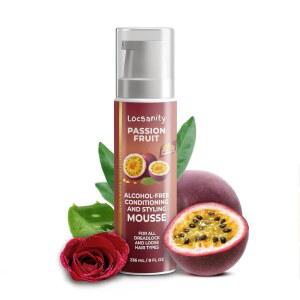로크사니티 패션 프루트 알코올 프리 컨디셔닝 및 스타일링 무스 롤링 비틀림 잠금 - 드레드락 로크 시스터락 루즈 내추럴 헤어 브레이드락스
