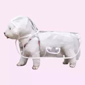 [알티피아]애견 반려동물 레인코트 투명 귀여움 우비 장마 산책