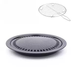 돼지갈비불판 업소용 고기판 스틸 불판 삼겹살 원형