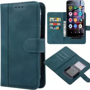 이노시스 G1 G3 G5 MP3 플레이어 케이스 카드 홀더 슬롯이 있는 범용 가죽 지갑 이동식 클립 마그네틱 플립