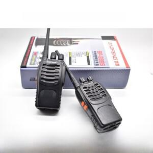 2팩 바오펑 BF888S 전문가용 핸드헬드 무전기 야외 레스토랑 호텔 리튬 배터리 방수 최대 5km 범위