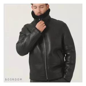 [보스룸]남성 양가죽B3 이더슨 양털무스탕자켓 블랙 184612