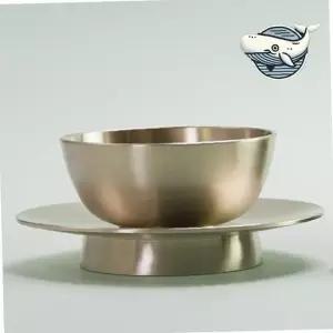 주석 각인술잔 대형 막걸리 전통잔 갈비탕 찬합