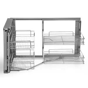 선반레일 코너 회전식 코너장 수납장 회전 싱크대