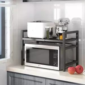 길이조절 전자레인지선반 거치대 2단 주방선반 정리