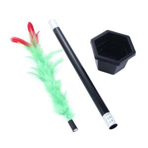 마법지팡이 마술봉 마법봉 쉬운 트릭 소품 꽃 요술봉 성인용 1세트 쇼 마술 지팡이