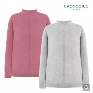 [크로커다일레이디]솔리드 반넥 니트 티셔츠