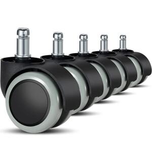 사무실 의자 바퀴 교체 하드 플로어 캐스터  게임 회전 보호  5 팩  11mm  22