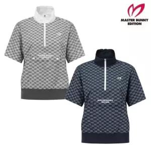 MASTER BUNNY 여성 로고 패턴 플랩 반팔 아노락 421E1JP303