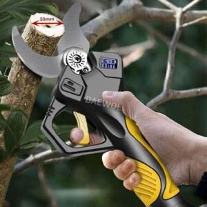 전동 전정 가위 1개 대용량 휴대용 전지 가지치기 충전식