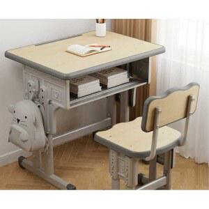 학생 책걸상 학원 공부 세트 60x40 넓은 학교 책상 베 기능성 세트
