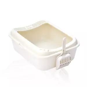 모래안튀는 고양이 화이트 소형 아기 화장실