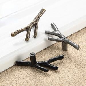 10pcs 나뭇 가지 가구 손잡이 96mm 128mm 블랙 실버 청동 주방 서랍 수납장 서랍 문 하드웨어를 당깁니다