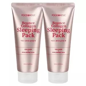 [푸드어홀릭](1+1)푸드어홀릭 바운스 콜라겐 슬리핑 팩 200ml /수분크림 수면팩 물광