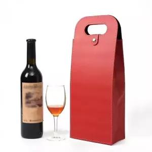가죽 휴대용 와인 보관 토트백 와인 케이스
