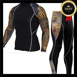 빠른 건조 오토바이 기본 레이어 타이트 롱 존스 탑 & 팬츠 모토 슈트 압축 바지 러닝 속옷, 모터사이클