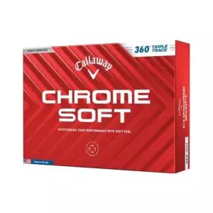 [캘러웨이 정품] CHROME SOFT 24 360 TRIPLE TRACK 화이트 3피스.