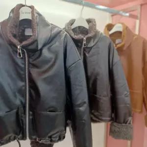 Latium HC06 루즈핏 안감 밍크 양모 라이더 레더 하이넥 집업 가죽 울 쟈켓  T265