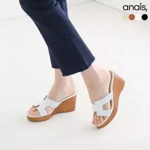 [하프클럽/]국산 라인 웨지힐 뮬슬리퍼 7.5cm_26S007