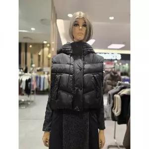 에고이스트 사선 퀼팅 하이넥 크롭 다운조끼 EQ4ONV-01 (P003711262) 589876