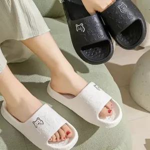 거실 슬리퍼 층간소음 남성 여성 실내 슬리퍼 실내화 푹신한 사무실 두꺼운 베이직 수영장 캐릭터 논슬립