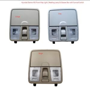 현대 호환 엘란트라 아반떼 MD용 리우콴 프론트 오버헤드 콘솔 | 맵 라이트 독서등 안경 케이스 및 선루프