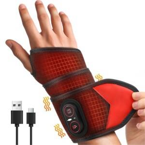 EMS 레드라 찜질 마사지 무선휴대용 손목보호대 양손 2P 내장 배터리 3000mah