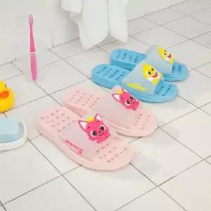 핑크퐁 아동 입체 욕실화/아동 유아 아기 발등낮은 욕실화 문에안걸리는 욕실슬리퍼 EV