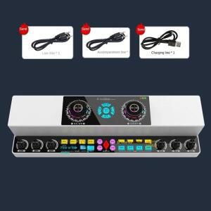 라이브 사운드 카드 오디오 통합 세트 방송용 장치 무선 스피커 및 마이크 포함