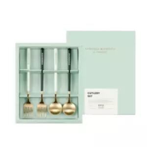 스타벅스 골드 커트러리 숟가락 포크 2인 선물 세트 BNA