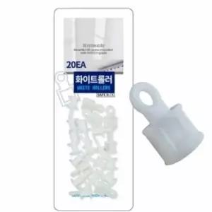 천막롤러 커튼고리 화이트 롤러 20P 커텐부속 커텐부자재 커튼