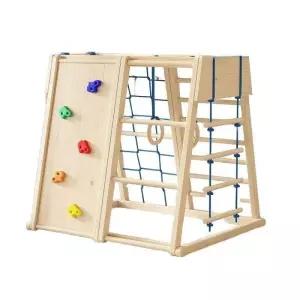 아기정글짐 암벽 양면 실내 아이 어린이 놀이방 원목