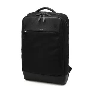 [헤지스]헤지스 블랙 로고프린트 가죽 백팩 WUBA5E801BK