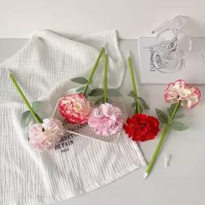 카네이션 플라워 볼펜 세트 4개입 필기구 단체 행사 선물용답례품 감사편지지 판촉물제작 문구용품 사무온