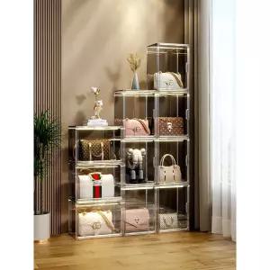 가방진열장 가방수납장 투명 모듈수납장