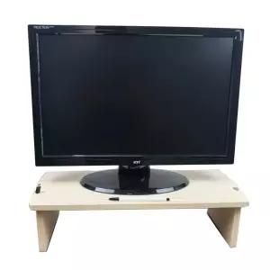 우드핏 RS 원목 모니터 받침대 키높이 기본노트북선반 데스크수납함책상정리함 나무 모니터대 거치대 컴퓨