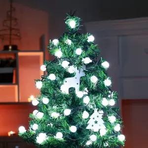 데코용품 은하수 50구 녹색선 구슬 지니전구트리 장식 별전구 태양광알 용조명 인테리어 천장 LED 트리용