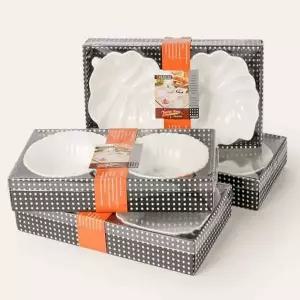 흰색도자기그릇 016BUK36 어린이밥그릇 반찬그릇 2P