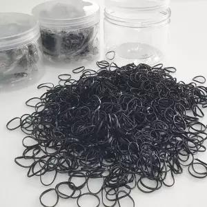대용량 머리고무줄 미니 고무밴드 검정 (WFKN49L)