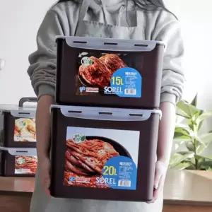 밀폐 김치통 다용도 대용량 냉장고 김치 보관 용기 김장 식료품 주방 정리 반찬 이동 간편 식품 음식 식기