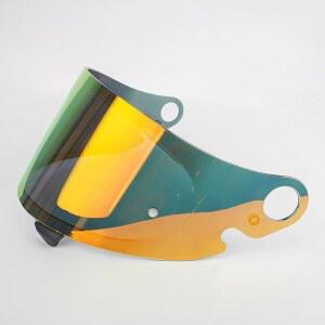 SHOEI 글램스터용 UTRFJO 모터사이클 헬멧 바이저 교체, 김서림 방지 헬멧 페이스 쉴드, 헬멧 렌즈 모터사이클 페이스 쉴드 액세서리, H 골드 레드
