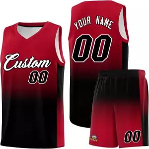 KXK 개인 맞춤형 그래디언트 농구 유니폼 반바지 프린트 팀 남자 청소년 이름 번호 포함