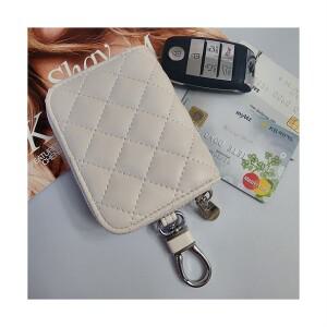 퀼팅 가죽 카드키지갑 자동차 스마트키지갑 QCKECA